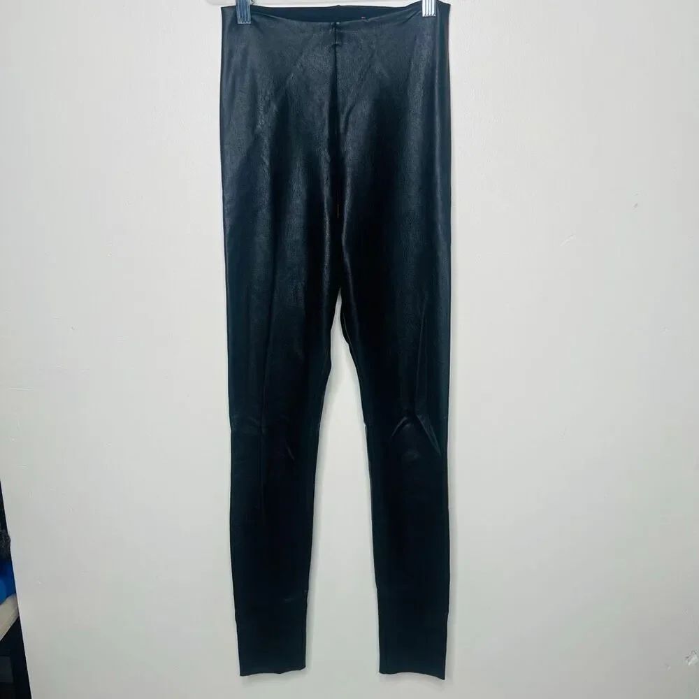 Commando Black Vegan Leather Look Pants Sz XS